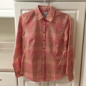 Brooks Brothers checked blouse